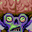 Alien doodle icon/pixelart