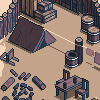 Military Camp icon/pixelart