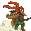 Wasteland Gunslinger icon/pixelart