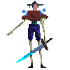 Sword robot icon/pixelart