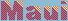 Postcard from Maui icon/pixelart