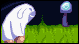 "The Blue Dog" mockup icon/pixelart