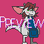 full idle animation of Momoo icon/pixelart