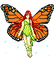 Monarch Faerie icon/pixelart