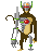 robot monkey icon/pixelart