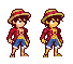 Monkey D. Luffy icon/pixelart