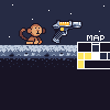Monkeyvania Game UI Mockup icon/pixelart
