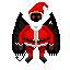 Mothman Santa icon/pixelart