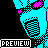 Posthumanity on wheels icon/pixelart