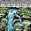 Mountains icon/pixelart