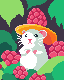 raspberry mouse icon/pixelart