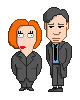 MulderScully icon/pixelart