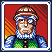 Martin the archeologist icon/pixelart