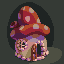 Mushroom House 1 icon/pixelart