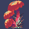 Imaginary Mushroom Study icon/pixelart