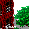 Apartment Building icon/pixelart