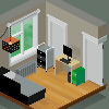 Home Office icon/pixelart