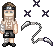 Neji Hyuga + wepons icon/pixelart