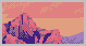 Nevada Landscape icon/pixelart