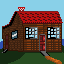 Tiny House icon/pixelart