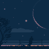 Calm Night icon/pixelart