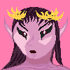 pinky elf portrait icon/pixelart