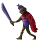 Weird guy with a blade icon/pixelart