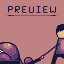 A boy with a pet icon/pixelart
