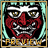 "Incognito" - Oni mask icon/pixelart
