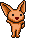 Orange Puga icon/pixelart