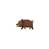 Boar run animation icon/pixelart