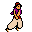 Aladdin run icon/pixelart