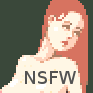 Nude Redhead study icon/pixelart