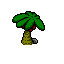 Palm tree. icon/pixelart