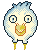 rocket bird icon/pixelart