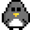 Penguin icon/pixelart