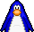 Penguin-in style of clubpenguin icon/pixelart