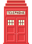 Phone Booth (inspired by TARDIS) icon/pixelart