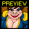 Powerful Piggy icon/pixelart