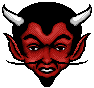 devils head icon/pixelart