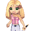 Blond avatar icon/pixelart