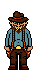 cowboy icon/pixelart