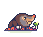 Simple animals Mole icon/pixelart