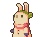Simple animals Rabbit icon/pixelart