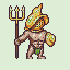 Gladiator icon/pixelart