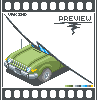 Classic American Car icon/pixelart