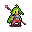 Green Haired RPG Character icon/pixelart