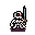 Cursed Skeleton RPG Character icon/pixelart