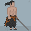 Samurai icon/pixelart