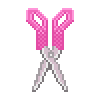 Scissors icon/pixelart